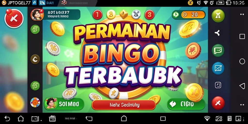 Tampilan gameplay yang seru saat bermain Bingo di JPTOGEL77.