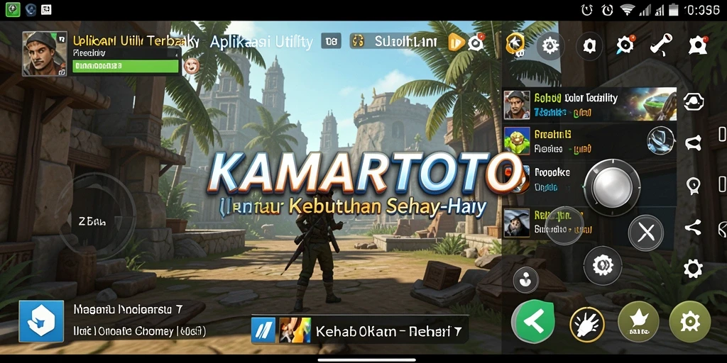 Tampilan antarmuka pengguna KAMARTOTO yang bersih dan informatif.