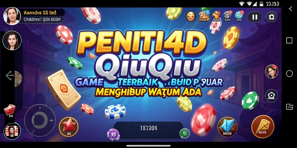 Screenshot gameplay PENITI4D yang menunjukkan aksi seru permainan QiuQiu.