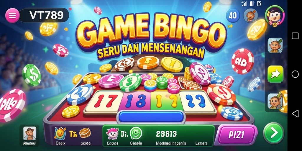 Screenshot gameplay VT789 dengan suasana bingo yang seru.