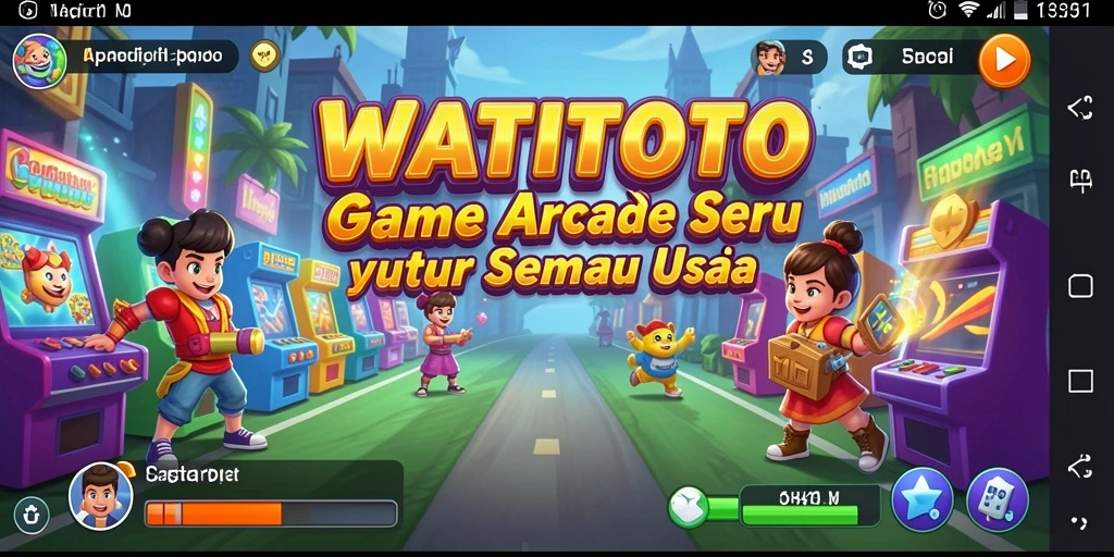 Tampilan gameplay WATITOTO yang penuh warna dan menantang.